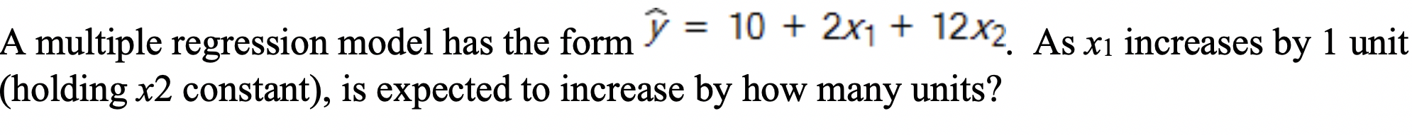 please tell how to solve it. A multiple regression model has the