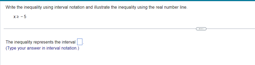 the real number line. -2Ex 2 Choose the correct answer below that