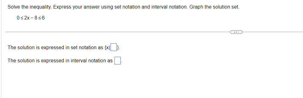 notation.) {:3 3- There are finitely many solutions. The solution set is