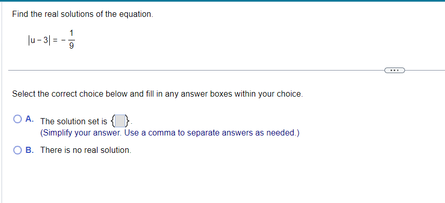There are finitely many solutions. The solution set is (Use a comma