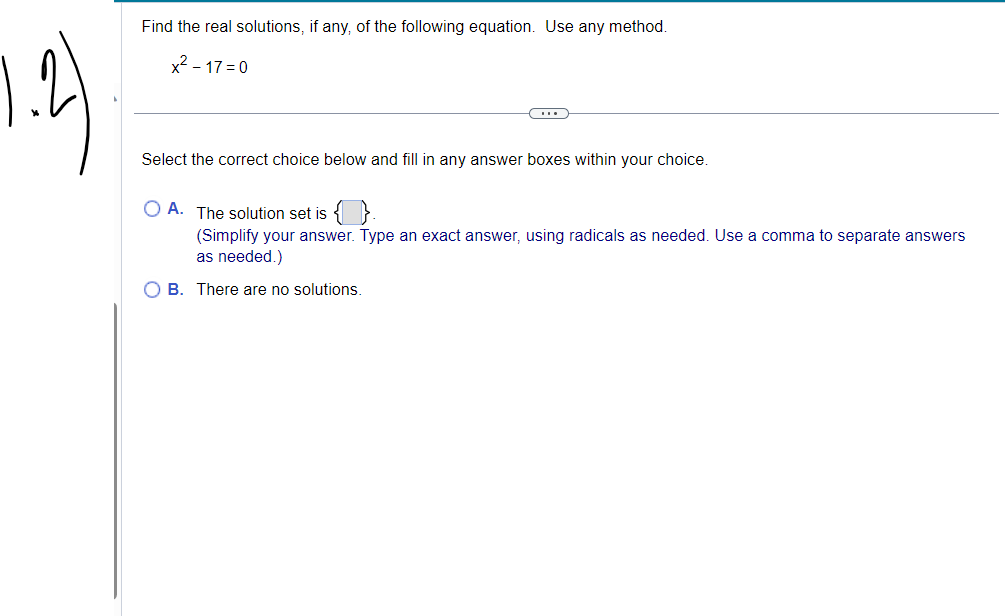 equation. x6 - 28x5 + 27 = 0 Select the correct choice