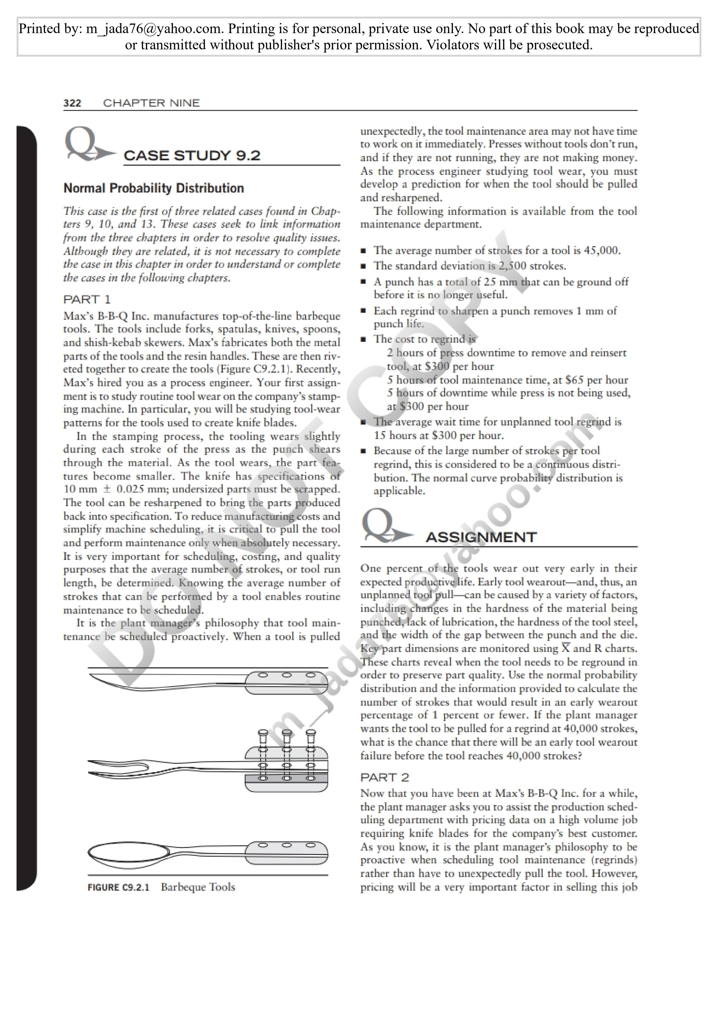 Please show how to setup problem in excel or other stat software