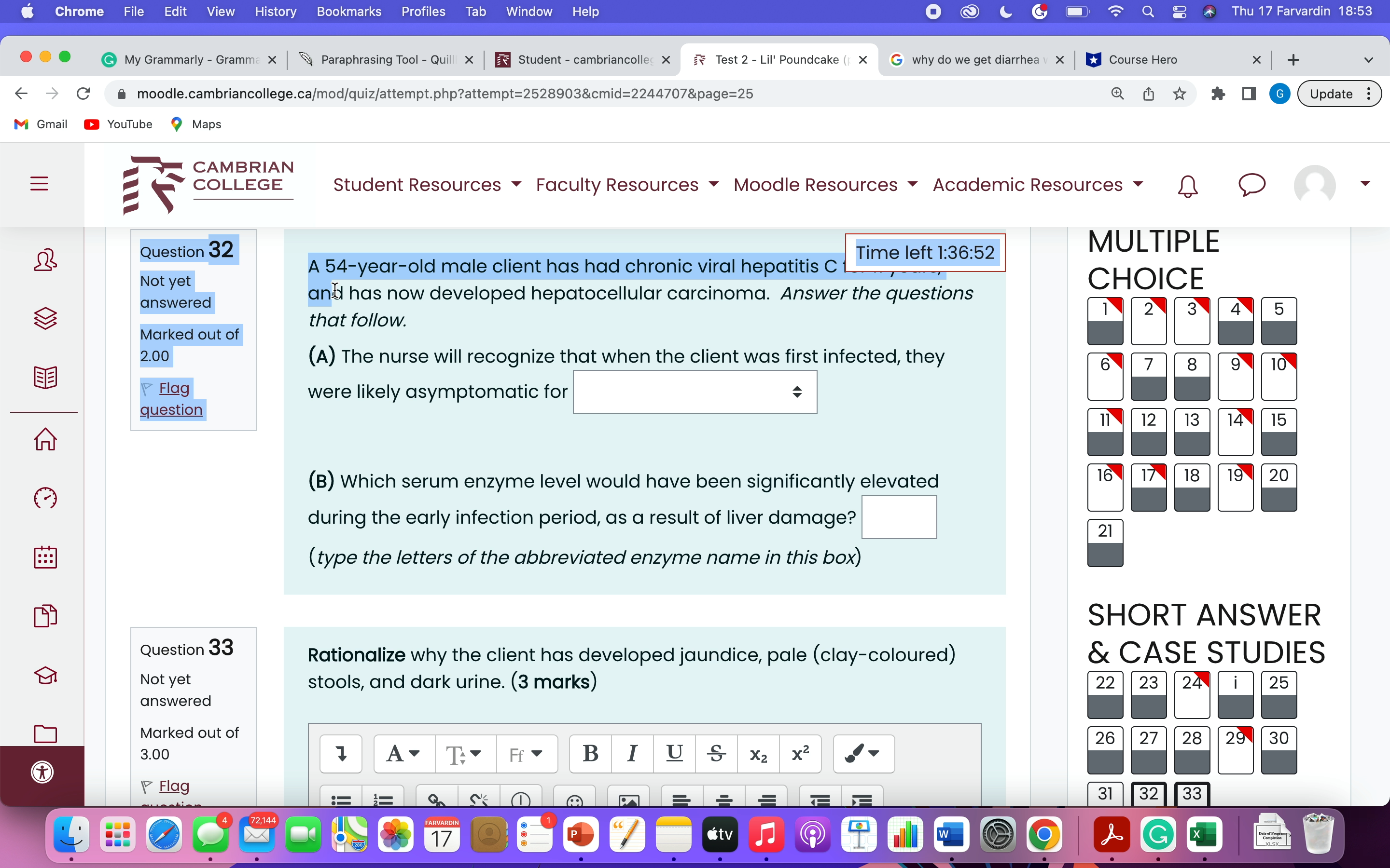 to monitor the client's serum lactate levels as their state of shock