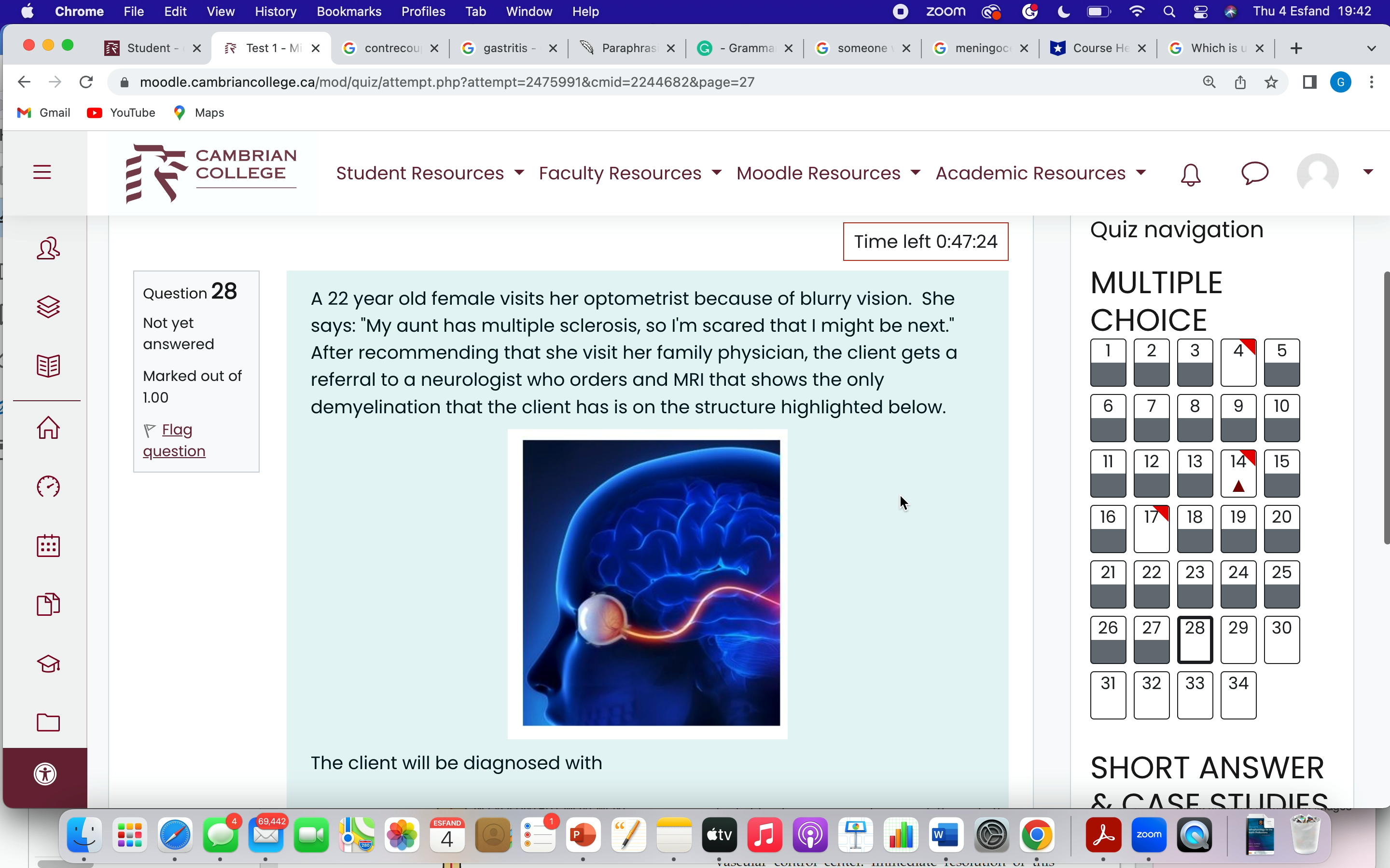 D G Nutritional Deficiencies P Flag 69 70 question Environmental Hazards 71