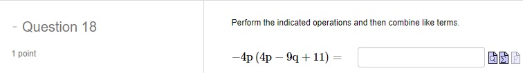 A of a triangle is given by: A = 1bh 1 point