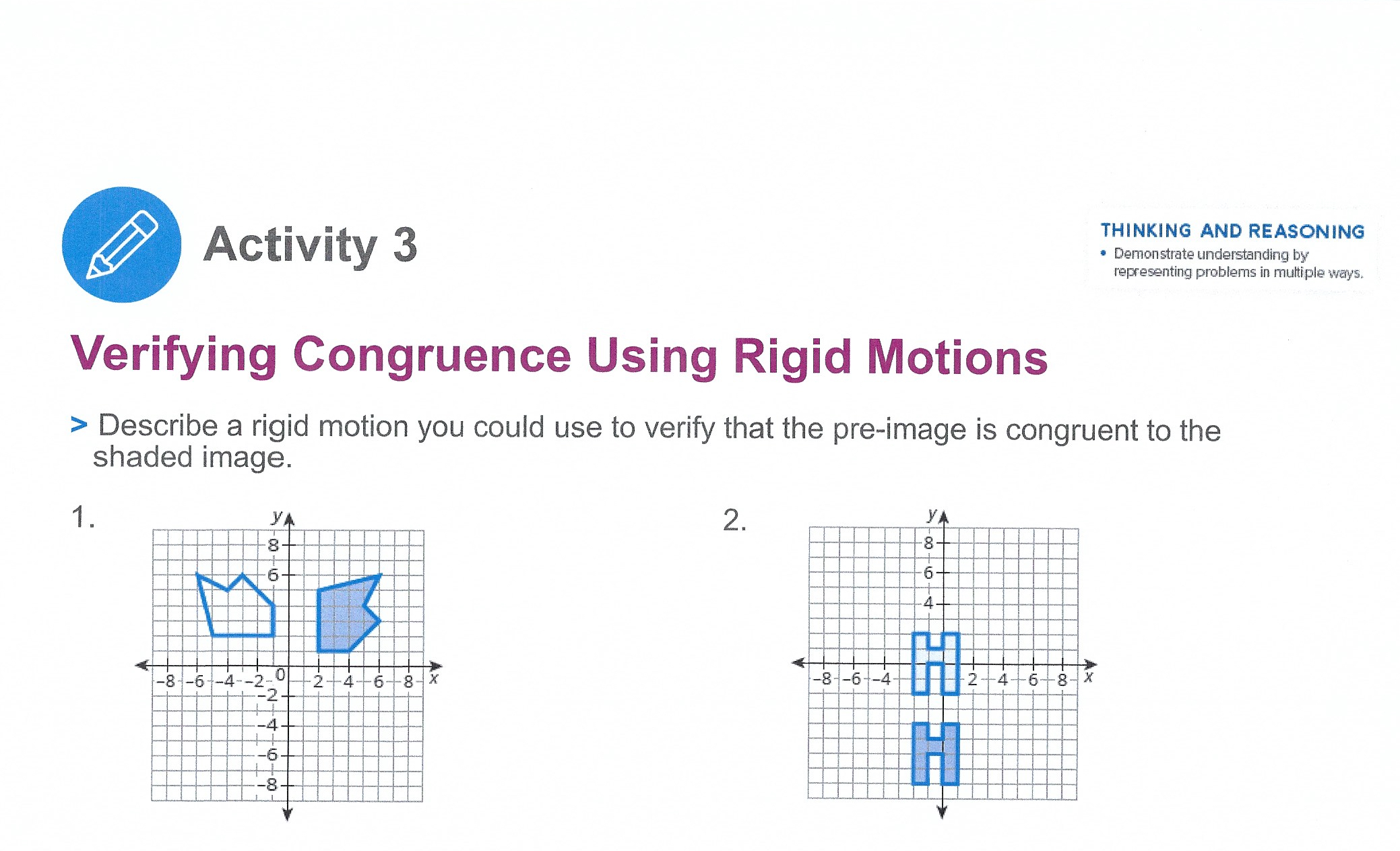 to help understand and connect mathernatical concepis, Modeling Rotations on the Coordinate
