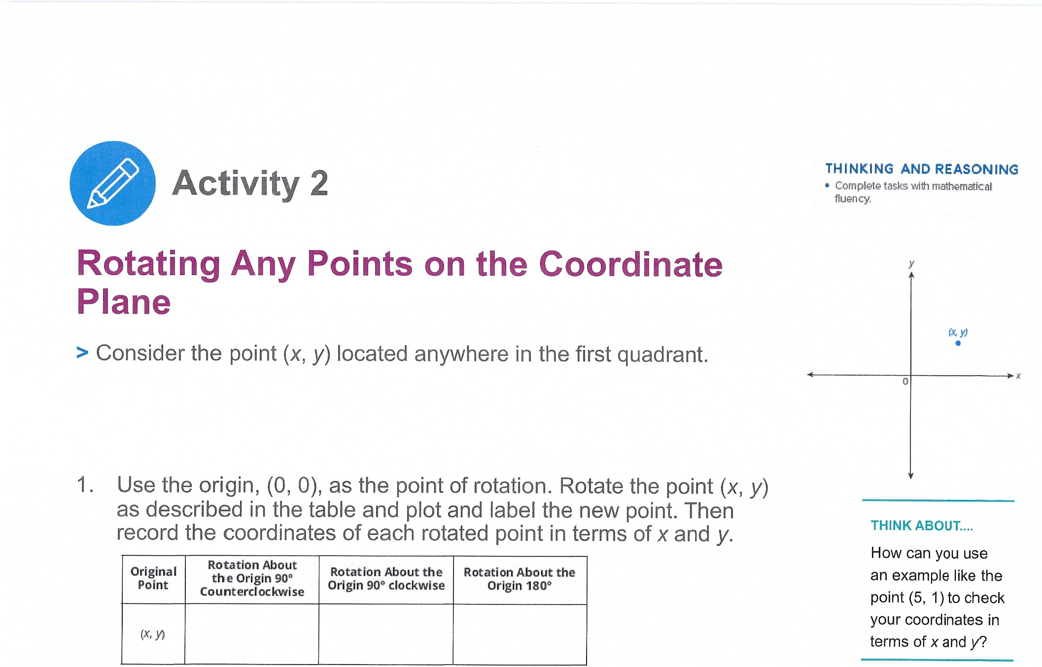 Demonstrate understanding by representing problems in multiple ways. Verifying Congruence Using Rigid