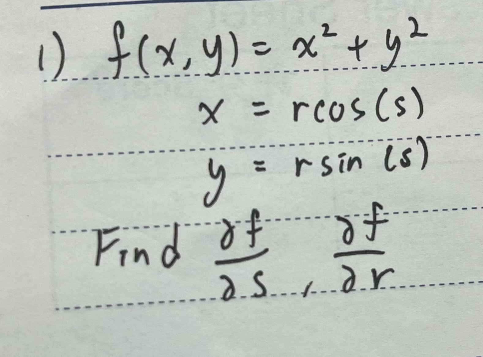 Help with partial derivatives \f