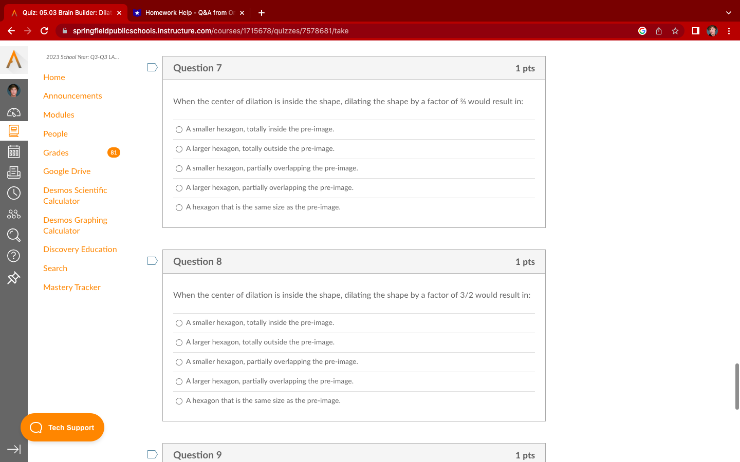 of the image are less than the coordinates of the pre- image.