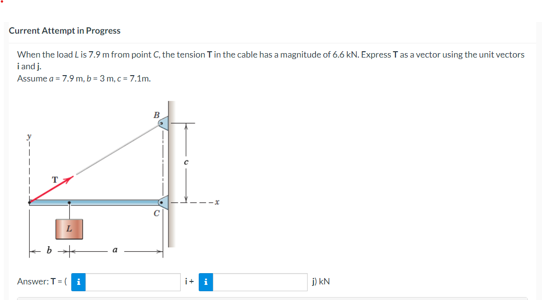 Current Attempt in Progress i and j. When the load L