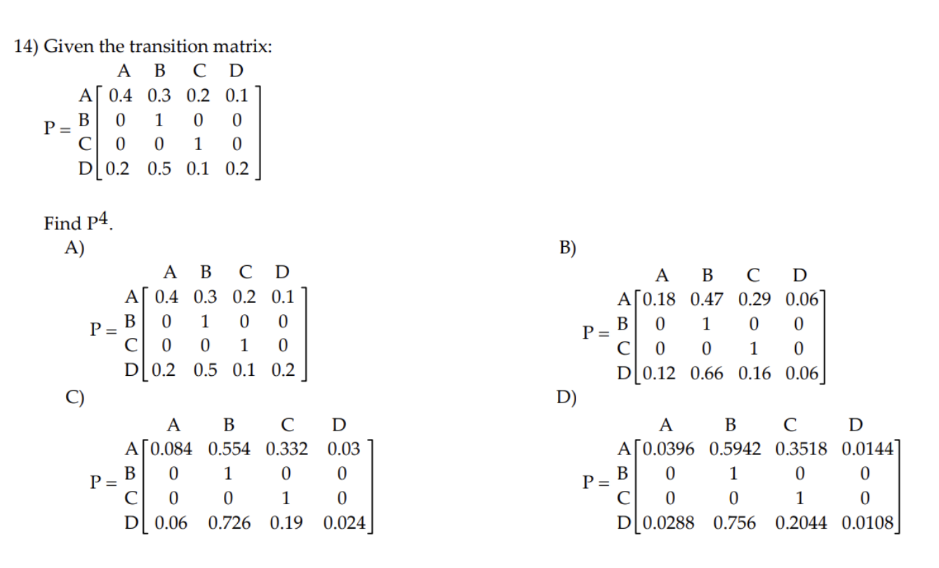 3 A = 0.8 B = 0.3 C =0.2 D = 0.5
