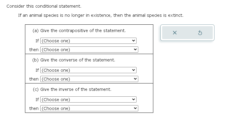 the table, complete the following. (@) Choose a set that is equal