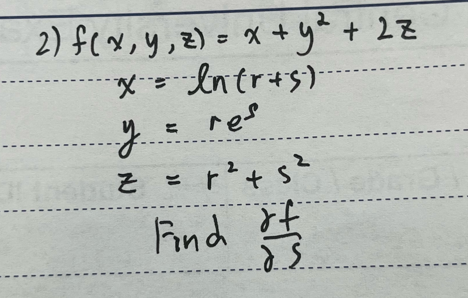 Help with partial derivatives \f