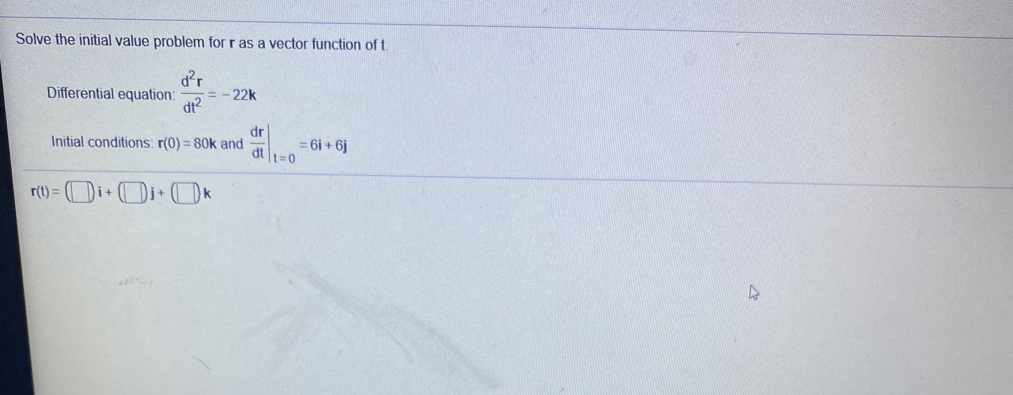How can I solve this problem is from calculus Solve the initial