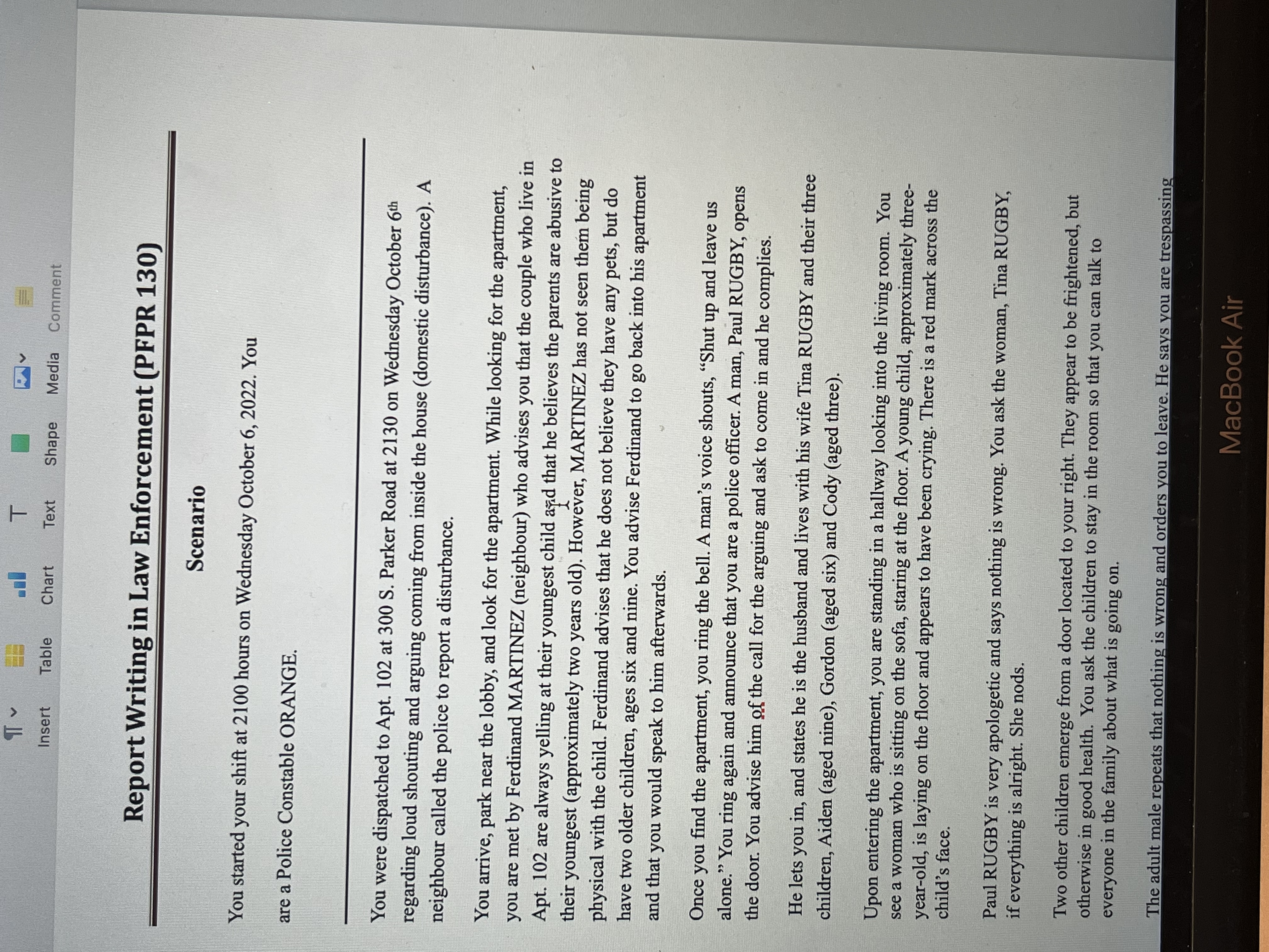 to the kitchen area. You ask Paul what happened. He tells you