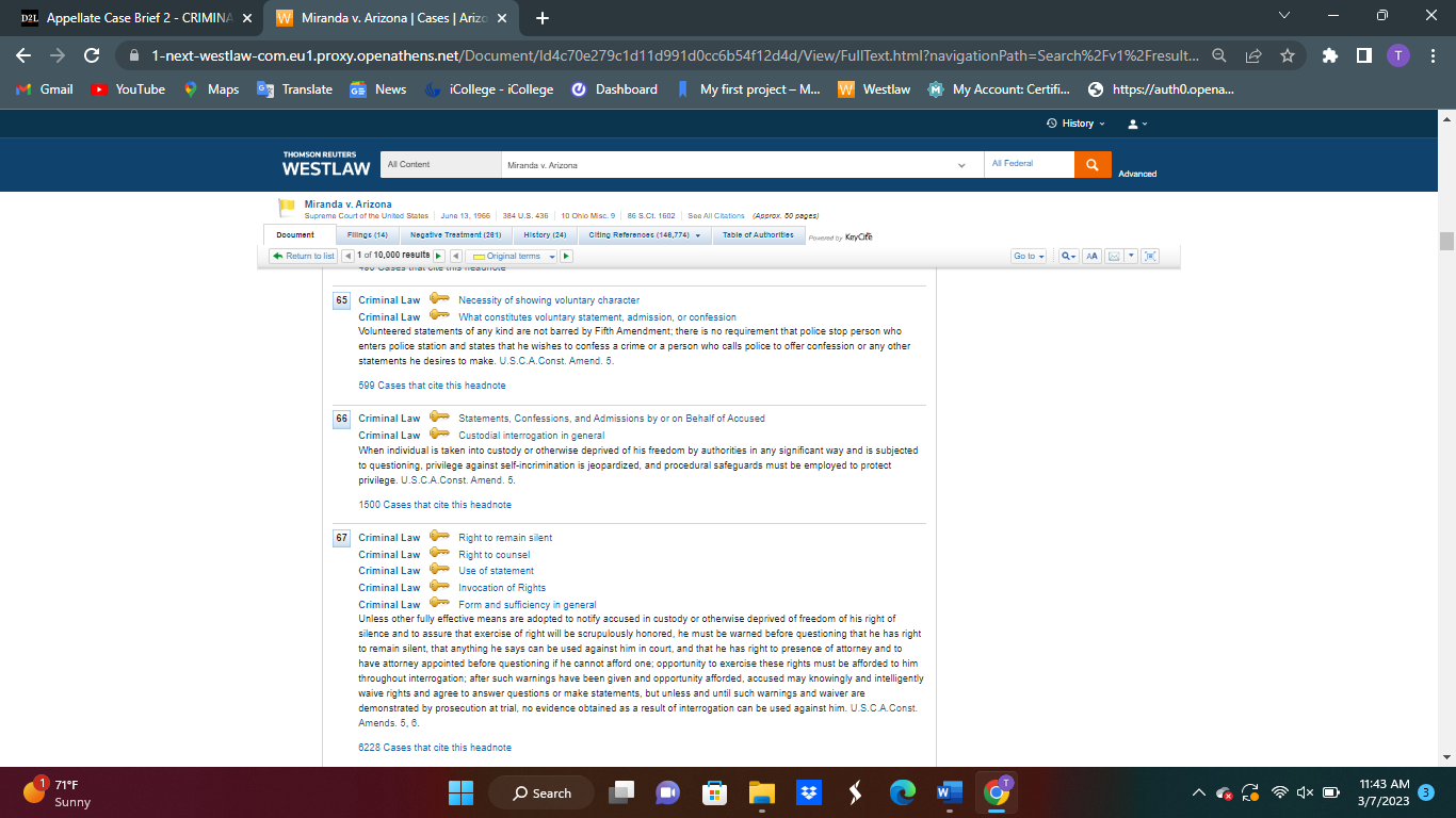 the relevant facts of the case. ? The summary should run approximately