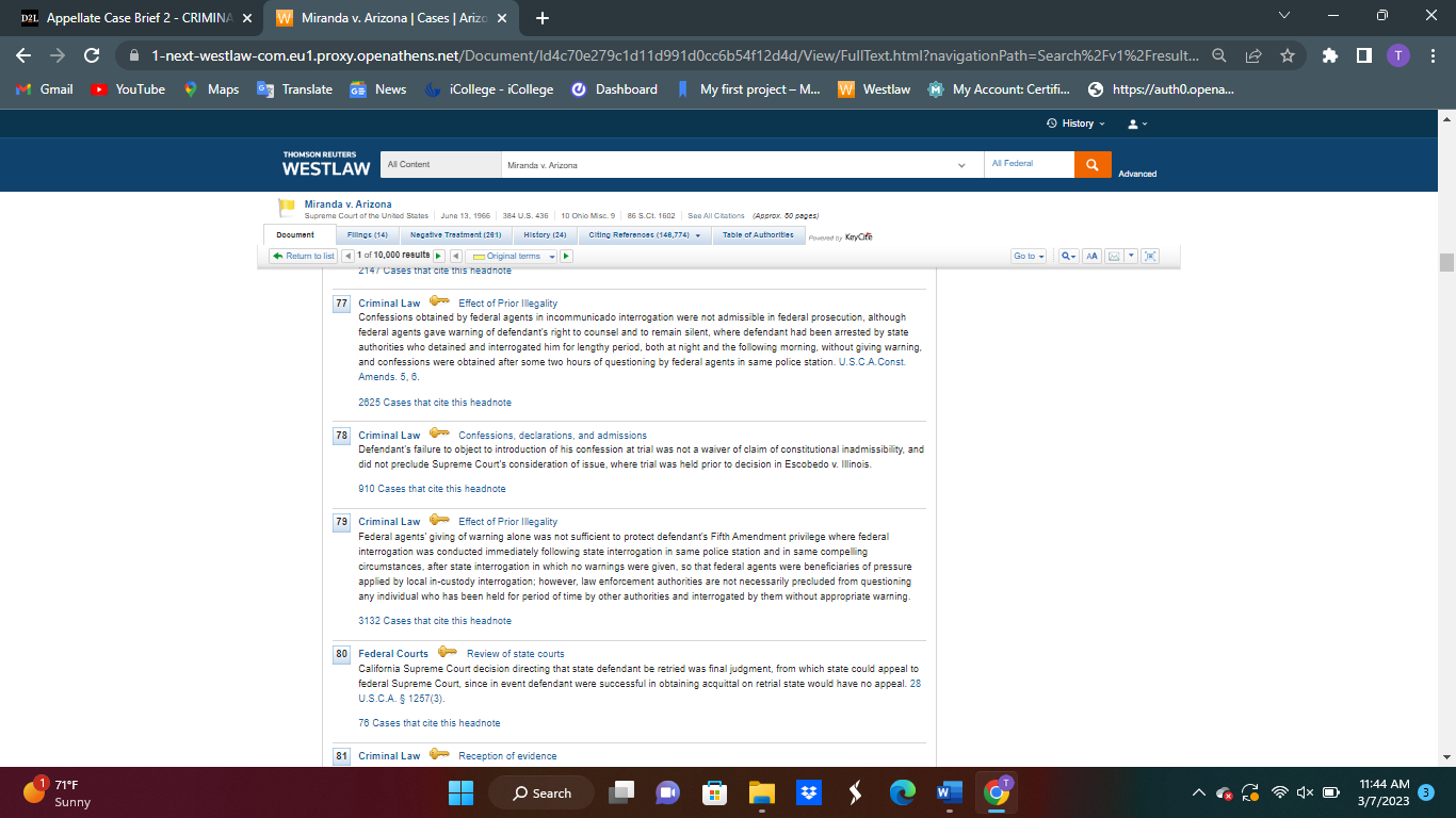 lengthy discussion of tangential or irrelevant facts. 3. Procedural History ? This