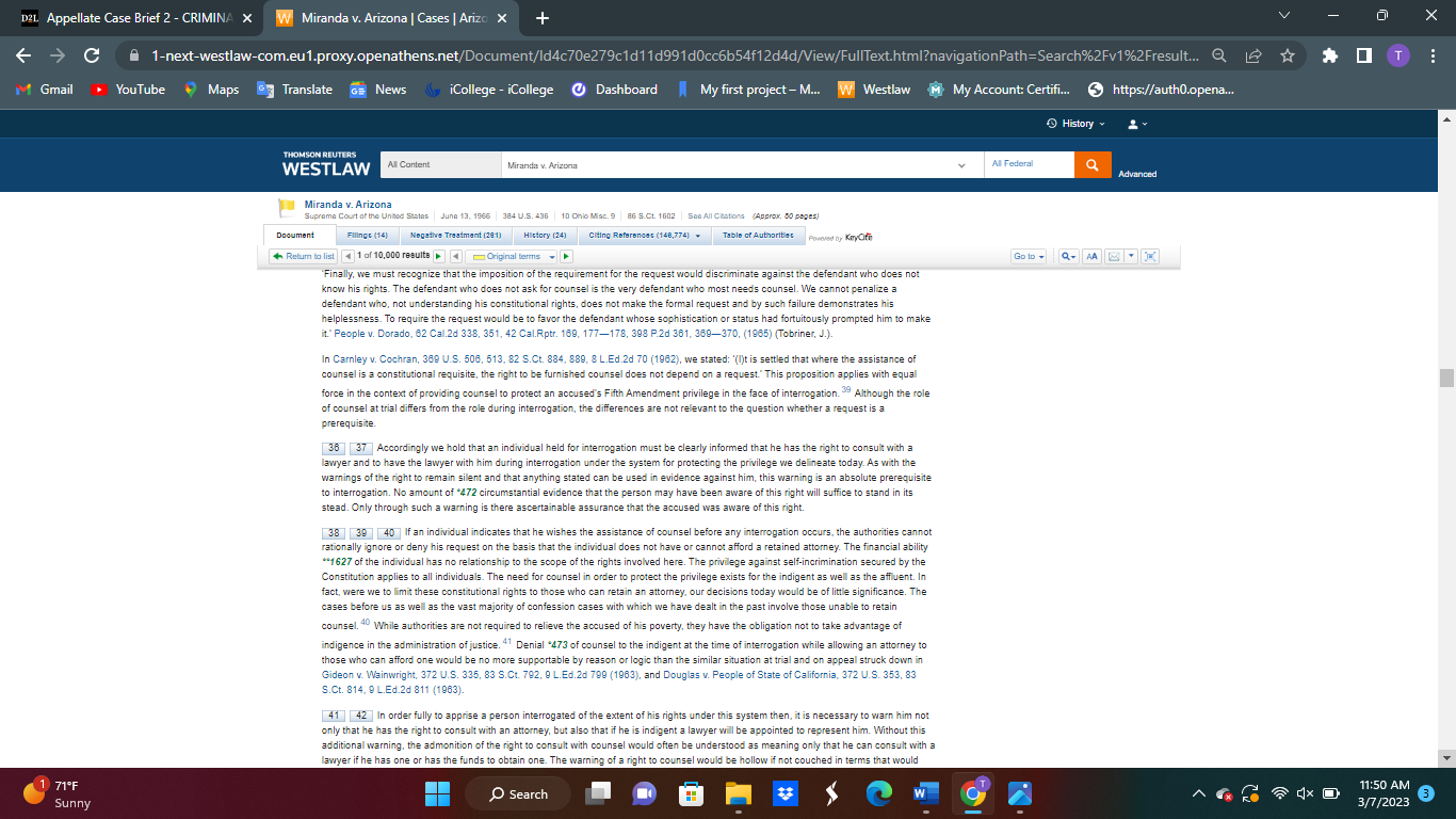 United States made applicable to the states through the Fourteenth Amendment, require