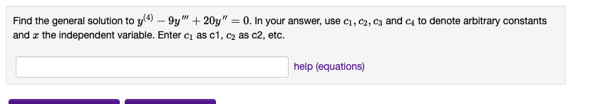  Find the general solution to y\") 9y\" + 203:\" = D.