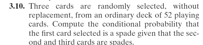 3.10. Three cards are randomly selected, without replacement, from an ordinary