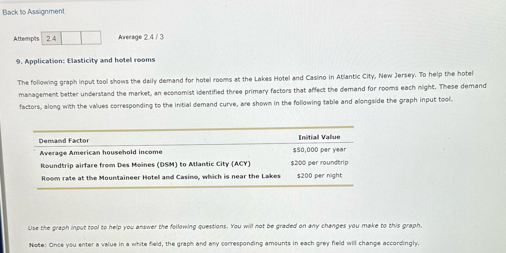  Back to Assignment Attempts 2.4 Average 2.4 / 3 9. Application: