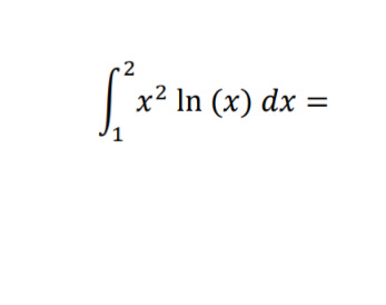 Evaluate the following definite integrals. Clearly state { = = , =