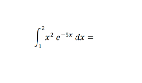 Evaluate the following definite integrals. Clearly state { = = , =