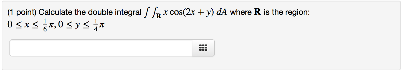 Please solve problem shown in the picture for calculating double integral (