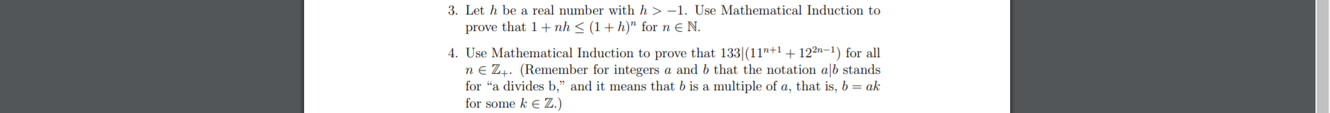 PLEASE HELP 3. Let h be a real number with h >