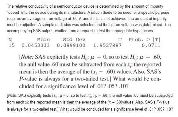 solve these practice problems The relative conductivity of a semiconductor device is