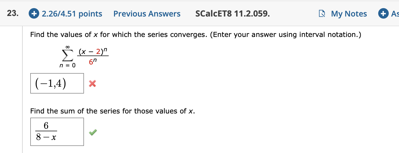 getting wrong answer . 21. + 0/4.34 points Previous Answers SCalcET8 11.2.517.XP.