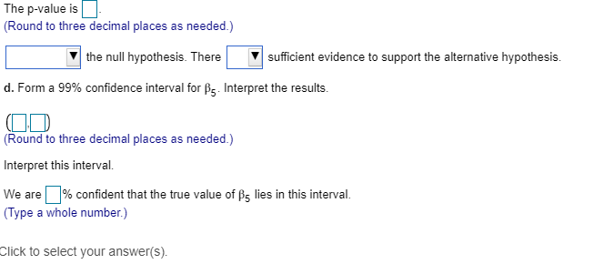 season. Using data for n = 200 samples, the results below were