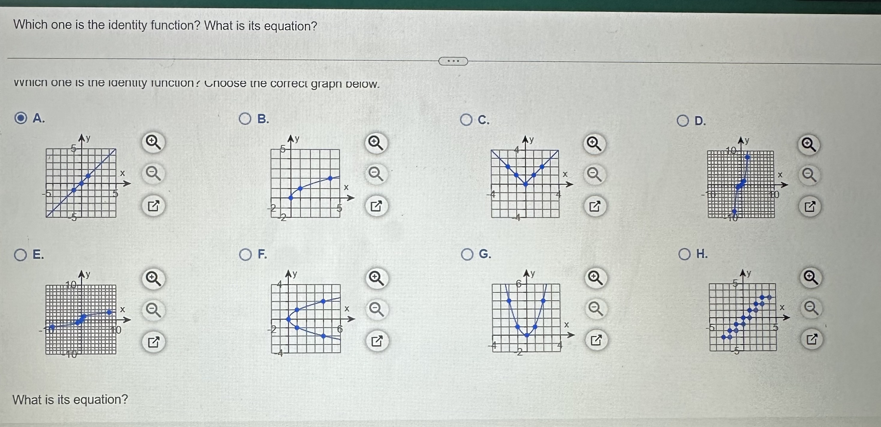 . Does the graphed relation define a function? O No 10 -8