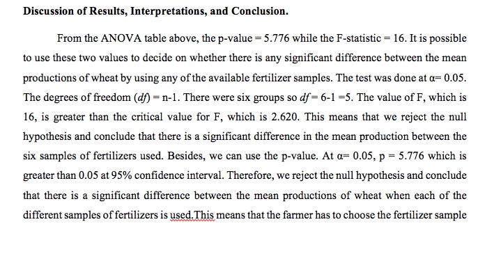 all crops, a farmer decided to experiment for one season. To do