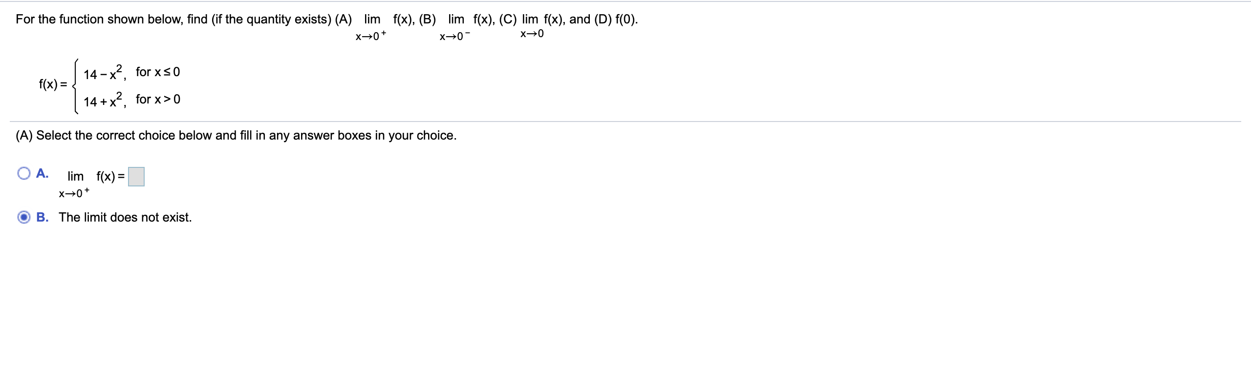 can you help me with this problem? For the function shown below,