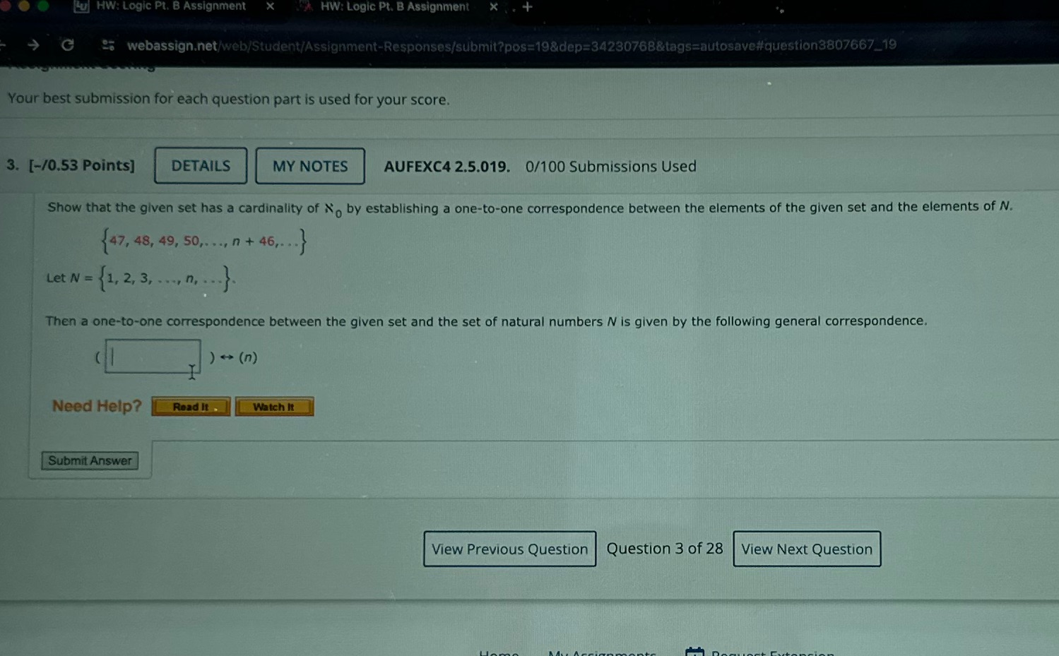  Lu HW: Logic Pt. B Assignment HW: Logic Pt. B Assignment
