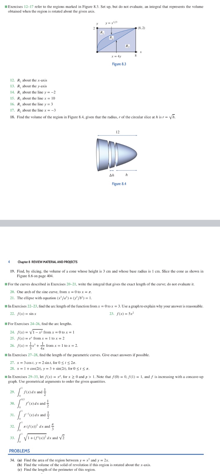 Need some help with problems 15 (uses figure 8.3) and 34(on the