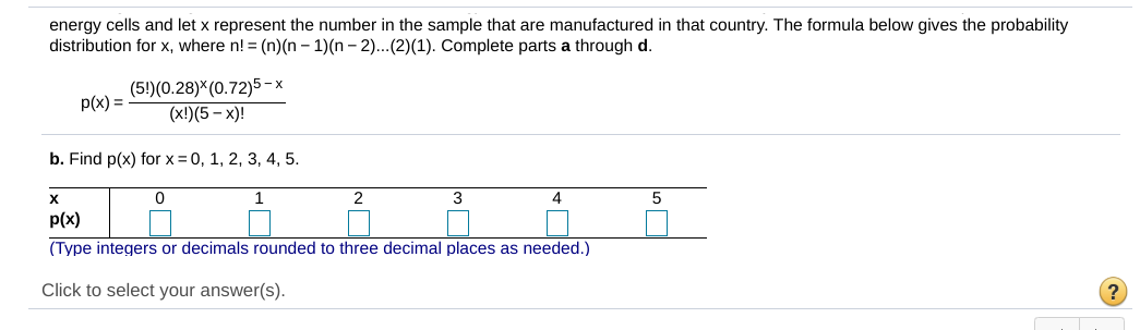 how to to do it and Explain why x is a discrete