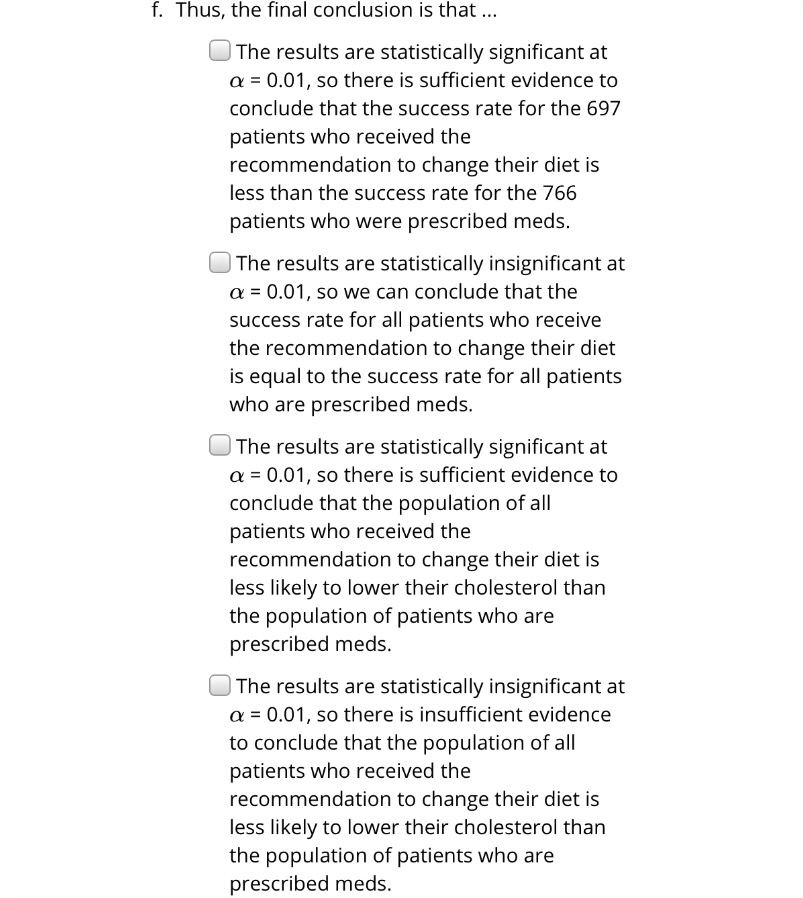 their diet is the same as the success rate for the sample