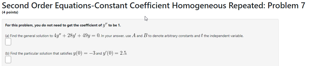 this problem, you do not need to get the coefficient of y"