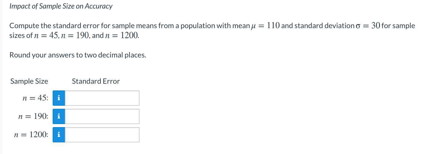 Can I please get some help with this one? Impact of Sample
