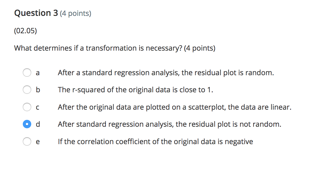 answer is. Thank you so much. Question 1 (4 points) (02.05) The