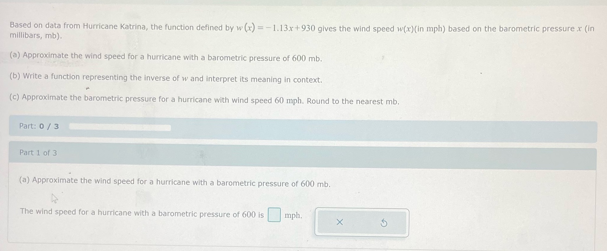 Please answer a b and c Based on data from Hurricane Katrina,
