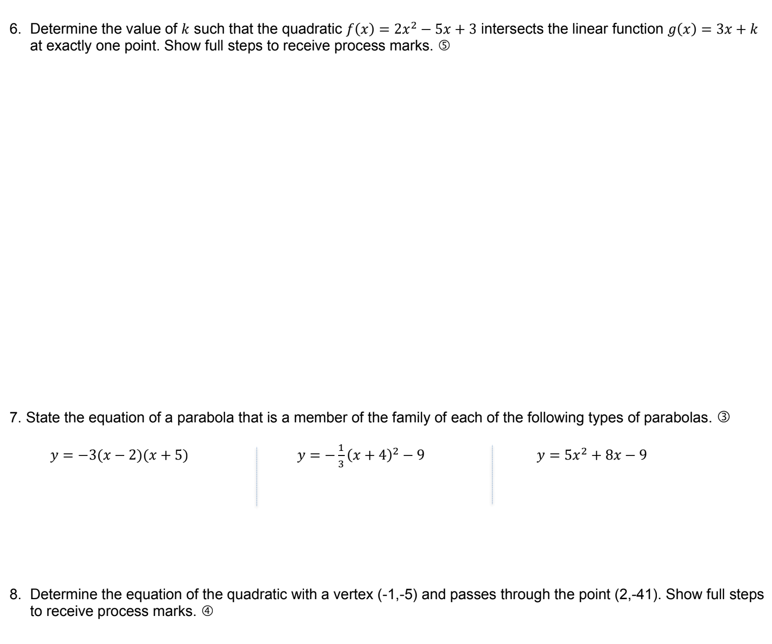 c) The zeros, or x-intercepts, in coordinate form. Show steps to receive