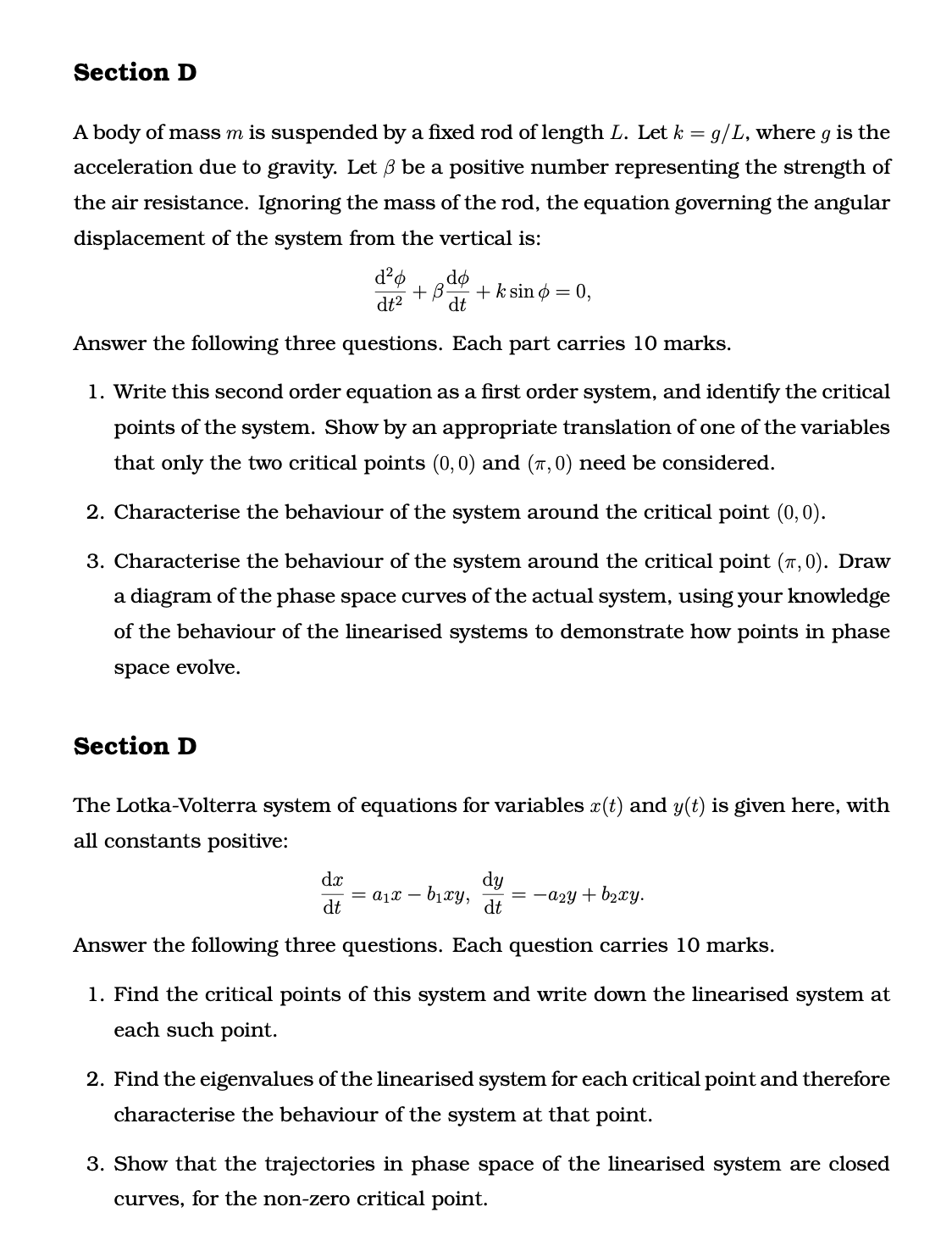HI could you help me answer this please? Section D A body