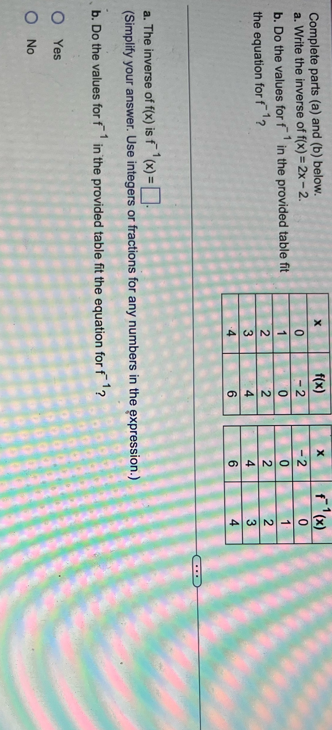  Complete parts (a) and (b) below. X X a. Write the