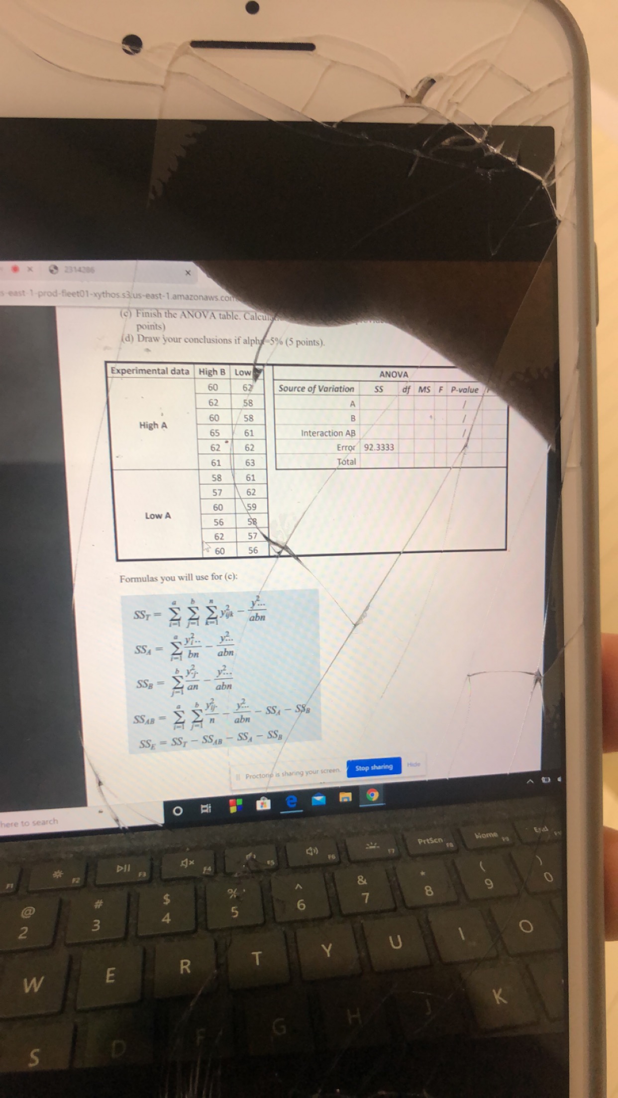 please help come up with a model for this experiment, state the