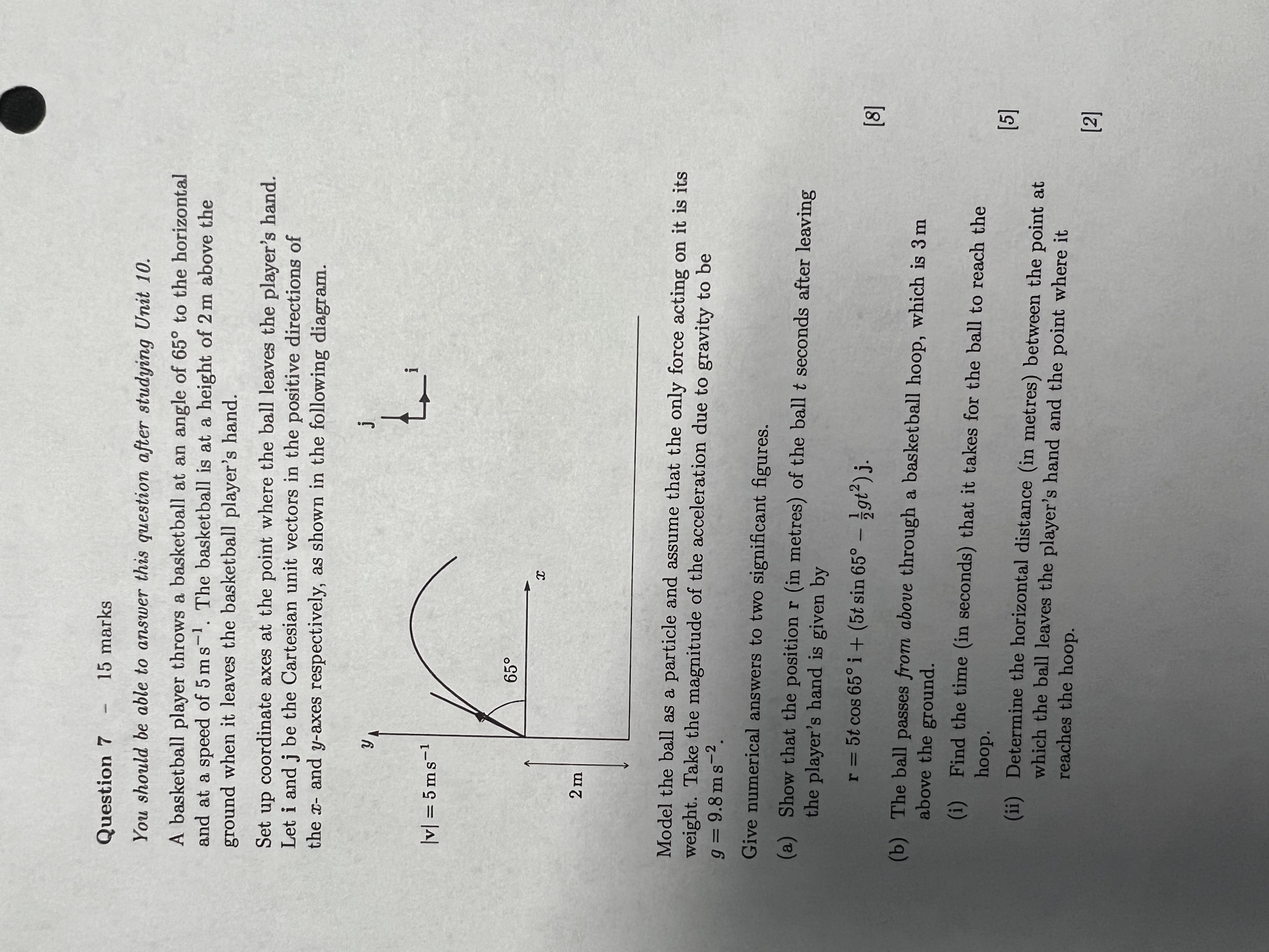 Question 7 - 15 marks You should be able to answer