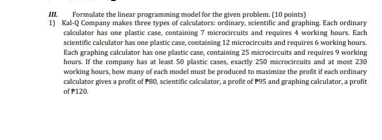 points) 2. Minimize: C =10x +25y Subject to: 2x+ y 212 2x