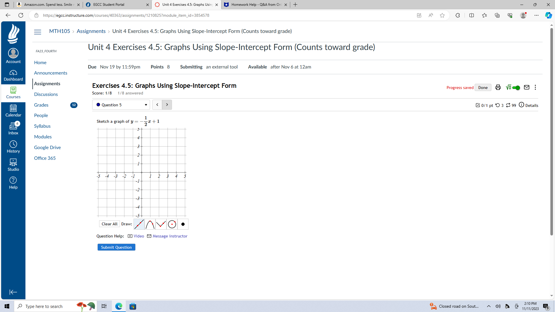  x ) Unit 4 Exercises 4.5: Graphs Using X * Homework